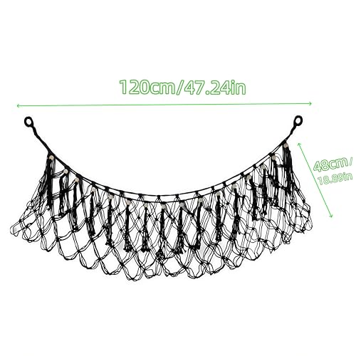 Sports Ball Hanging Net Hammock,WizeFolk Garage Organizer,Sport Ball Storage Hammock Hanging Net,Yoga Studio and Gym,for Basketball Volleyball Soccer,Black by WizeFolk - Image 2