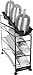 San Jamar C8503WF Wireworks 3 Tier Cup Dispenser with Lid Tray
