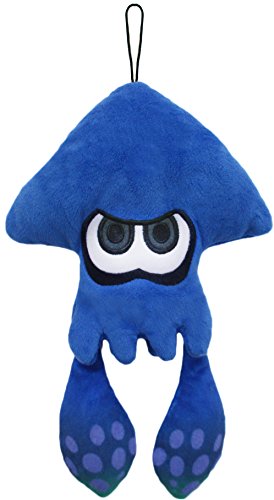 Little Buddy Splatoon 1435 Dark Blue Inkling Squid Stuffed Plush, Multicolor, 9"