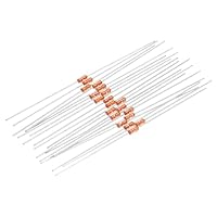 QUARKZMAN 20 Stück 10K Ohm NTC Widerstände Sortiment, MF58 3950B 5% Metallfilm, Wiederstand Set, Thermistor Temperatursensoren