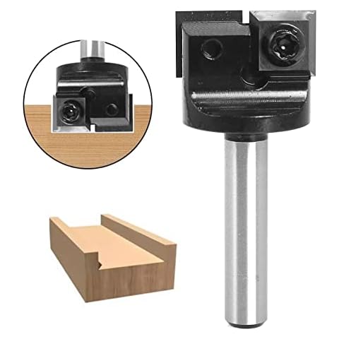 Sinoprotools Spoilboard Surfacing Router Bits 1/4" Shank, Mini Planer Bits with 2pcs Indexable Inserts,Slab Flattening & Rabbeting Flycutter Router Bit/Planing Bit 1" Cutting Dia.(D=1",I=12mm,S=1/4") Cover