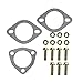 Spec-D Tuning Full Catback Exhaust System W/Titanium Burnt Tip Compatible with 2001-2005 Honda Civic EX/HX/Si