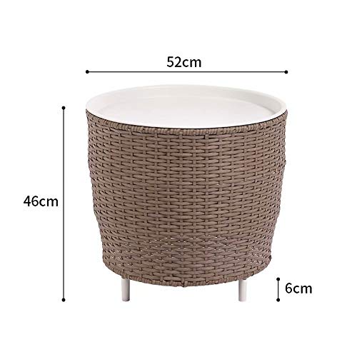 Table d'Appoint en Rotin SENSEN pour Optimiser un Petit Appartement