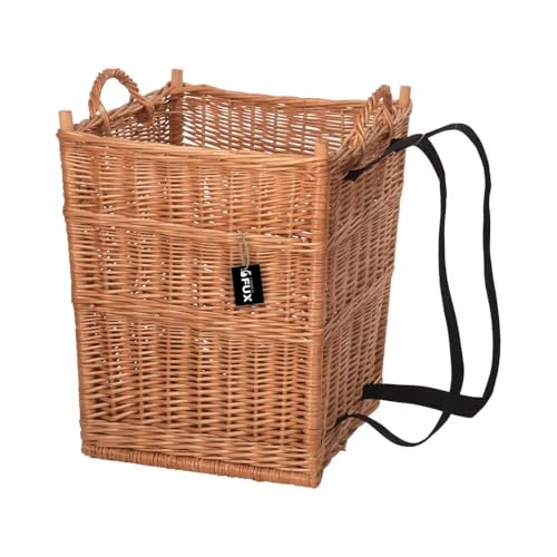 Rückentragekorb Weide Huckelkorb geflochten mit Schultergurten...
