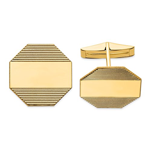 14k Yellow Gold Mens Octagonal Line Design Cuff Links Cufflinks Link Fine Jewellery For Dad Mens Gifts For Him steampunk buy now online 14k Yellow Gold Mens Octagonal Line Design Cuff Links Cufflinks Link Fine Jewellery For Dad Mens Gifts For Him steampunk buy now online