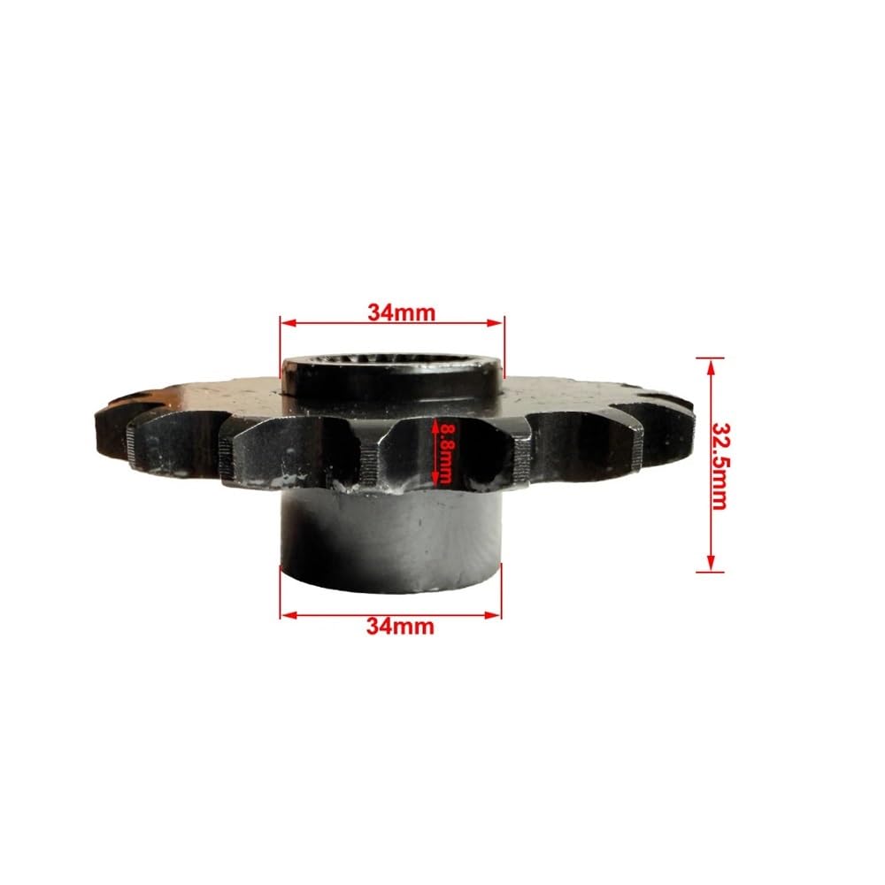 Pignone 14-17T catena 530 24 scanalature for quad GY6 125-250cc ATV | 14T 15T 16T 17T 530 Catena Pignone Cog 24 Spline GY6 125cc 150cc 200cc 250cc ATV Quad Go Kart UTV Dirt Bike(14T)