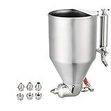 億騰 スプレーガン 圧送式 ステンレス 6つノズルを送る 口経：4/6/8ｍｍ 3.5L容量 珪藻泥/リアルストーンペイント/パテパウダー/コーティング/ラテックス塗料などに適用 塗装用品/内装/建築用塗料