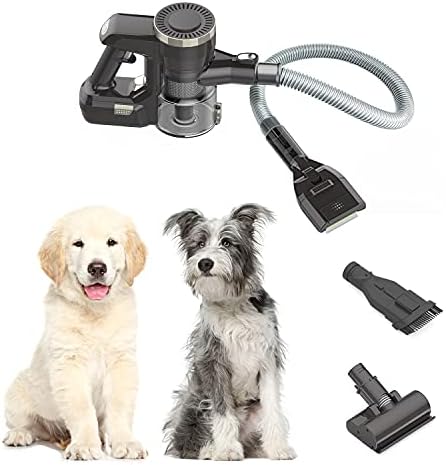 Vacuyahu 3 in 1 Multipurpose – Cordless Handheld Vacuum for Pet Hair,Pet Grooming Vacuum with Patent Dog/Cat Grooming Brush (Comb and Clean Pets’ Hair)- 99% Pet Hair Remover