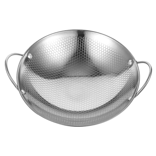 PRETYZOOM Honeycomb Pot Pans Multi-function Ramen Pot Kitchen Cooking Appliance Double Handles