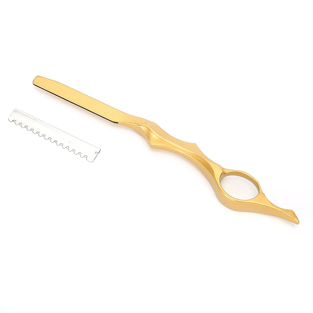 Hair Texturizing Razor, Hair Thinning Razor, Feather Styling Razor, Feather Razor for Hair Cutting, Hair Styling Razor, Gold