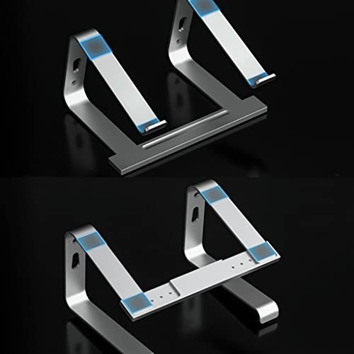 Soporte de computadora portátil para evitar dolores de cuello con base elevada color gris 6