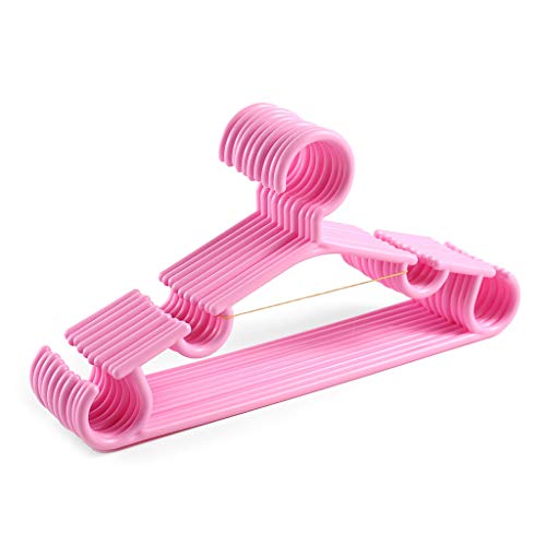 SZYDD 10 Pieces/Set Hanger for Baby Clothes Nursery Hangers for T-Shirt Coat Pants Trousers Baby Suits Children's Plastic Hanger Children's Plastic Hanger