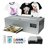 Fynqil A4 L805 DTF Printer and Oven, Transfer Printing Machine for DIY T-Shirts (A4 Printer+Oven+Software+5x250ml Ink+Film)
