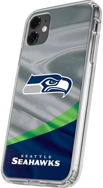 Skinit Clear Phone Case Compatible with iPhone 11 - Officially Licensed NFL Seattle Seahawks Design