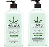 Exotic, Natural Herbal Body Moisturizer with Pure Hemp Seed Oil, Green Tea and Asian Pear, 17 Fluid...