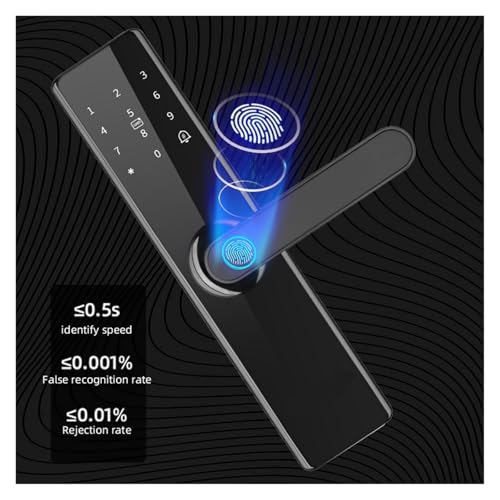 Serrure intelligente biométrique à empreinte et code pour porte de maison