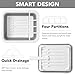 Tiawudi Collapsible Dish Drying Rack, Pop Up Dinnerware Drainer, Portable Plate Organizer for Kitchen RV Campers Travel Trailer, Space Saving Kitchen Storage Tray