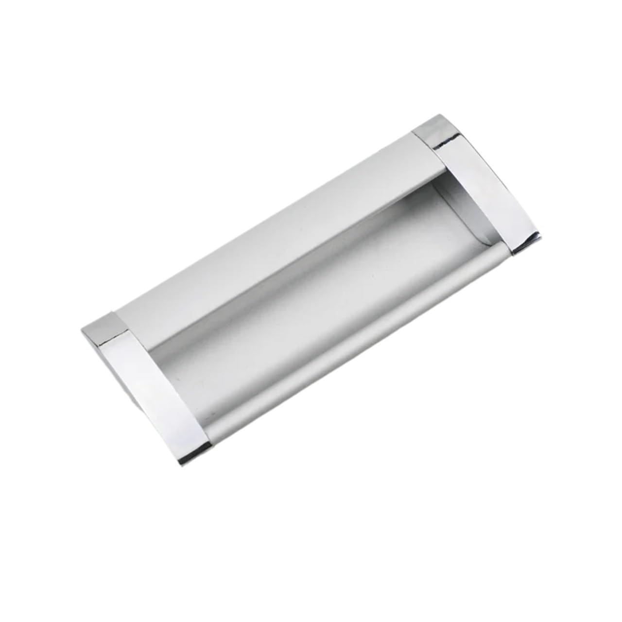 EKalgretrA Recessed Sliding Handles Sliding Door Pulls Flush Handles, Recessed Knobs Hardware，Closet for Drawer Cabinet(5761 Thick CC3.7inch)