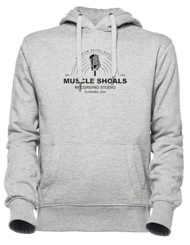 Hoodie gris Muscle Shoals doux et chaud sweat à capuche unisexe avec poche kangourou