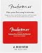 Fender Play - Instructional, Learn to Play Guitar Lesson Platform for Beginners - 6 Month Prepaid Gift Card