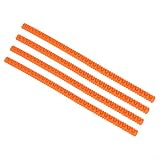 Coperture per griglia da forno, in silicone, resistenti al calore, 35 cm, per protezione dalle bruciature, compatibili con forno, tostapane e microonde, set da 4 (arancione)