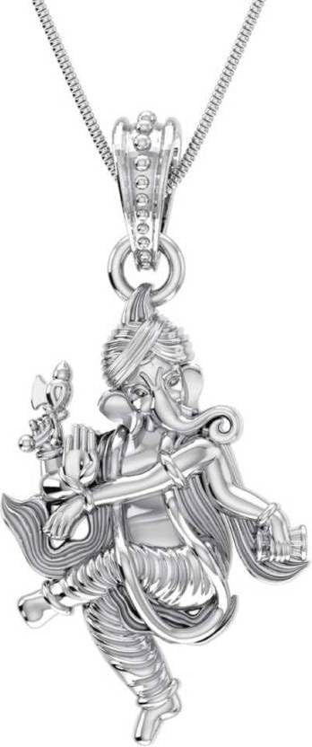 Pendentif Ganesh en argent sterling 925 petit modèle mixte pour homme et femme