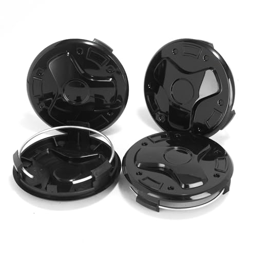 Eloxiumy 4 Pack 75 mm / 2.95 in Wheel Center Caps Kit for Benz A C E S Class Series GLK SLK R GLC G ML Class ID 70 mm / 2.76 in Hub Caps Snap-in Replaces 610C 6010K74 Black Rim Covers