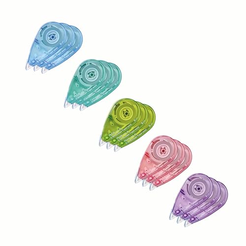 PLUS Korrekturmaus, Korrekturroller 6m x 5mm, 15 Stück Vorratspackung, sofort überschreibbar