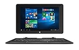 TrekStor SurfTab duo W1 WiFi, 25,7 cm (10.1 Zoll 2in1 Tablet-PC), Full-HD-Display (IPS, touch), Intel Atom x5 (Quad-Core), 2 GB RAM, 32 GB Speicher, WiFi, Windows 10 Home, schwarz