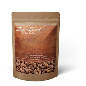 Saigon Special® Cashewnoten met Vlies 250 g – Geroosterd en Gezouten met Zeezout – Luxe Nootjes uit Vietnam