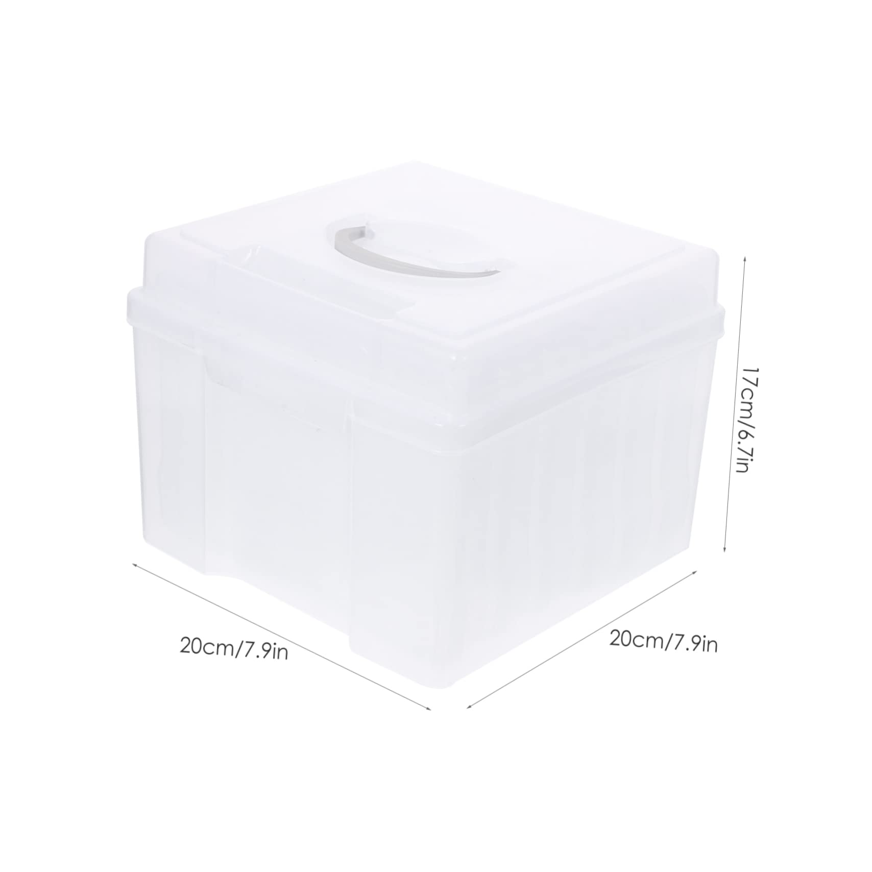 SHINEOFI Caja de Almacenamiento de Fotos para Fotos de Organizador de Tarjetas Multifuncional Caja para Guardar Tarjetas de Felicitación Contenedores para Guardar Dormitorio Organizadora