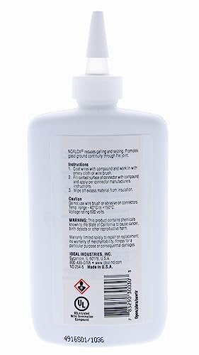 Image of Ideal 30-030 Noalox Anti-Oxidant Compound, Squeeze Bottle, 8 oz