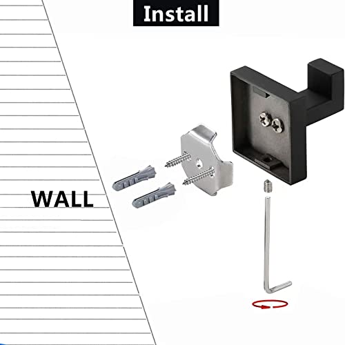 Couobo Towel Hooks Sus304 Stainless Steel Brushed Nickel Bath Coat Robe Clothes Square Hook Hanger Wall Hook Holder For Bathroom Kitchen Hotel Wall Mounted 4 Pack (Brushed Gold) #TOP4