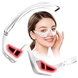 Zdatt Under Eye Red Light Therapy Device, 650nm Red Light Therapy for Eyes Glasses, Microcurrent Eye Massager Mask for Dark Circles, Smoother Fine Lines & Puffiness, Home Skincare