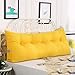 Produktbild Lanrui Padded keilförmige Kissen Bett Rücken Positionierung Unterstützung Kopf Boards Doppelbett Lesekissen mit abnehmbarem Bezug Büro Lendenkissen (Color : D, Size : 20x47inch)