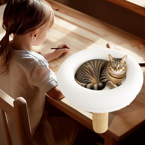 Hamaca para gatitos de mesa y cama rascadora de interior para dormitorio 4