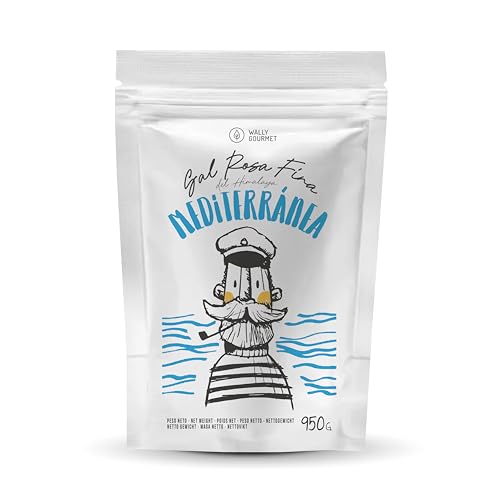 Wally Gourmet Sal Rosa Fina del Himalaya MEDITERRÁNEA 950g – Hierbas Aromáticas Naturales – Lista para Usar en Pastas, Ensaladas, Arroces y Todo Plato para un Toque Mediterráneo. (950g, Mediterránea)