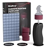 Nicpro Miniature Painting Handle Kit, 360° Rotating Miniature Holder