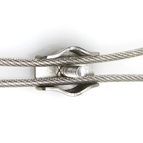 12 Pcs M2 Simplex Single Bolt Wire Rope Clips Stainless Steel Cable Clamp For 1/16" Diameter Wire Rope #TOP3