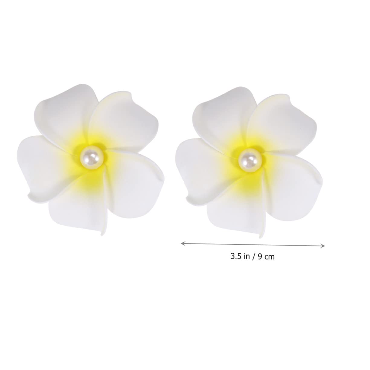 FOMIYES Juego De 3 Elegantes Horquillas De Novia Con Diseño De Frangipani Accesorio Para El Cabello Para Mujer Para Fiesta En La Playa 8 Unidades X 3