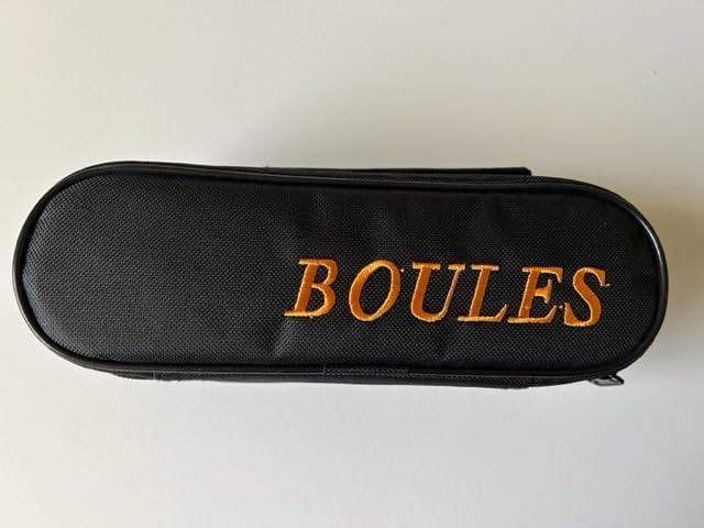 BuyBocceBalls Listing - Unique 3 Ball 73mm Metal Boules Set with 3 Silver Balls