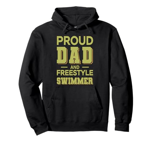 Proud Dad Freestyle Swimmer Design ���C�g�O���[�� �t�� �p�[�J�[