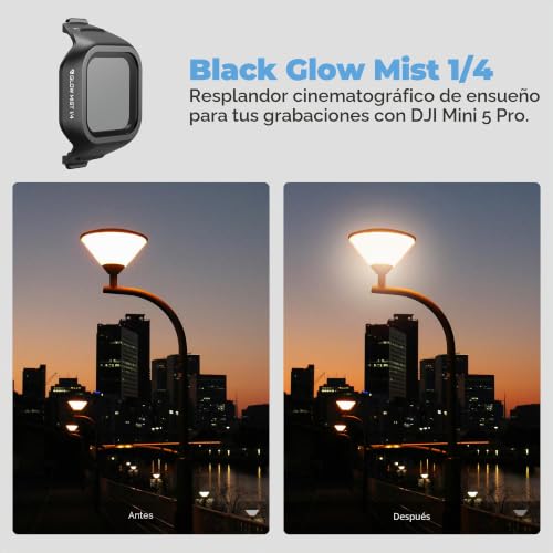 Filtros Diarios Freewell para DJI Mini 5 Pro Kit UV CPL LPR Glow Mist 5