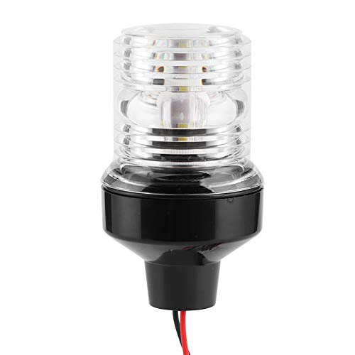 CHICIRIS Weiße Bootsnavigation Licht für Yachtfischereischiffe - 360 ° Signallampe für, ABS -Material, DC12V -24V