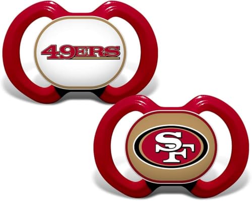 Image of BabyFanatic Pacifier 2-Pack - NFL San Francisco 49ers - Officially Licensed League Gear