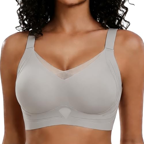 Image of Smoothing Bra Anti Sagging Wireless Push Up Bras for Women No Underwire Full Coverage Bra Comfy Bras for Women
