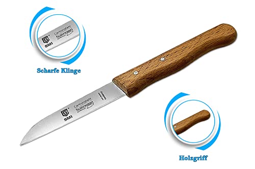 Smi Paring Knife Set Solingen Peeling Knife For Fruits And Vegetable Straight & Curved High Carbon Steel Solingen Knife Made In Germany #TOP3
