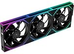 Thermalright TL-M12Q X3 120mm PC Case Fans, 2000RPM High Airflow, ARGB Daisy-Chain, Infinity-Mirror Lighting, 3-Pack