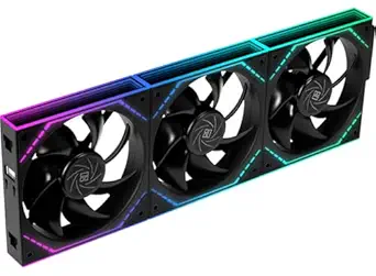 Thermalright TL-M12Q X3 120mm PC Case Cooling Fans, Daisy-Chain | 2000RPM | High Airflow | ARGB | Dual Infinity Mirrors Lighting for Gaming Build(3-Pack)
