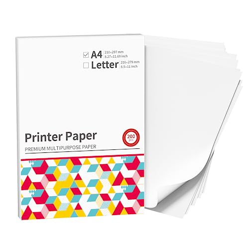 A4 Printer Paper, Multipurpose Copy Paper for Laser Printer,...